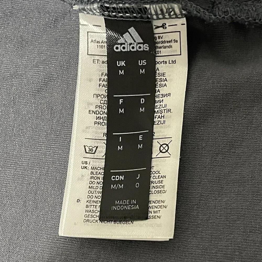 Adidas Onix Jacket Mens Medium Gray Bomber Water Resistant Lightweight CY9714